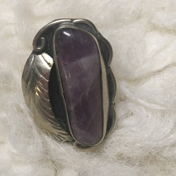 Vintage Native American Charoite Ring - Picture 10 of 12